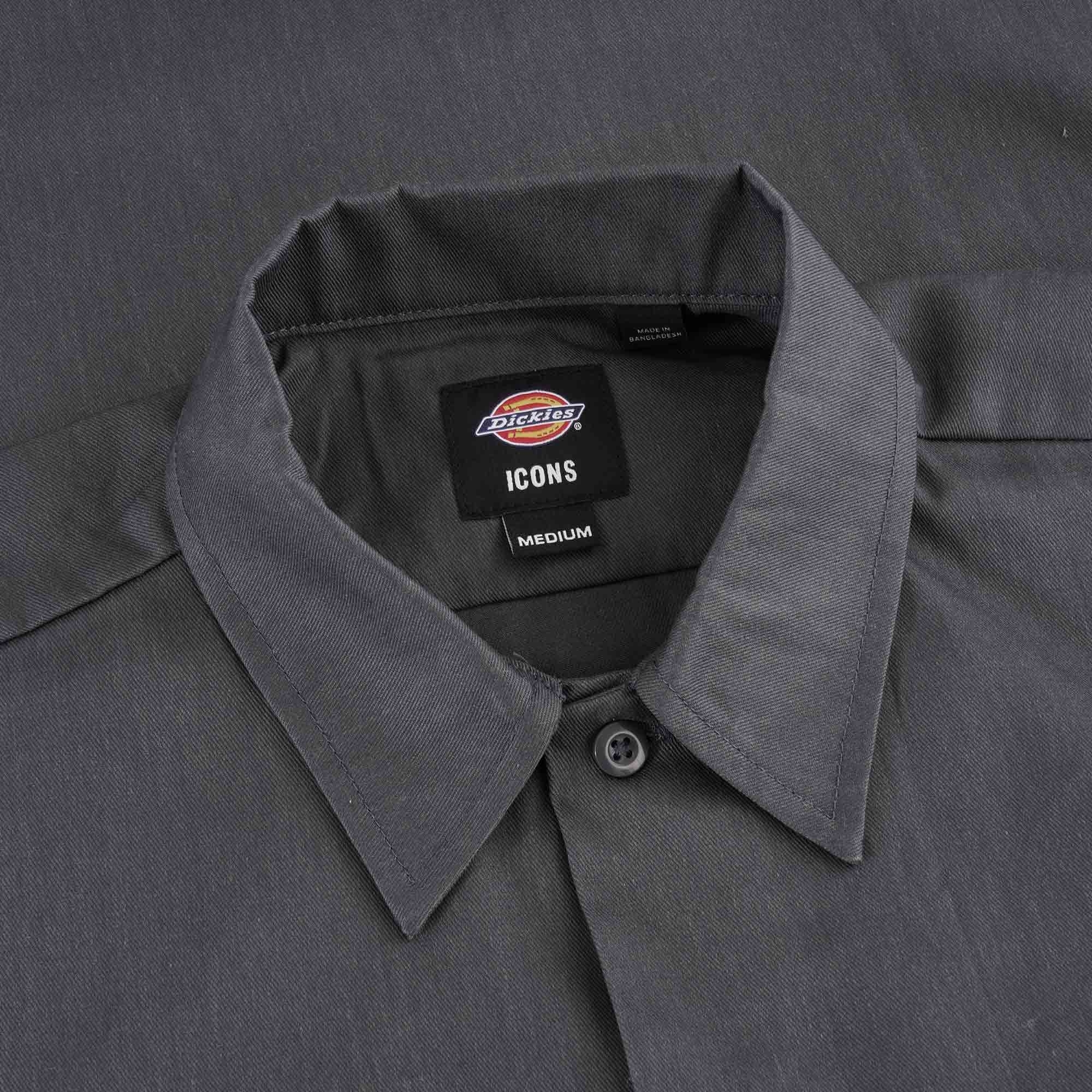 Dickies Cropped Work Shirt - Black - Medium