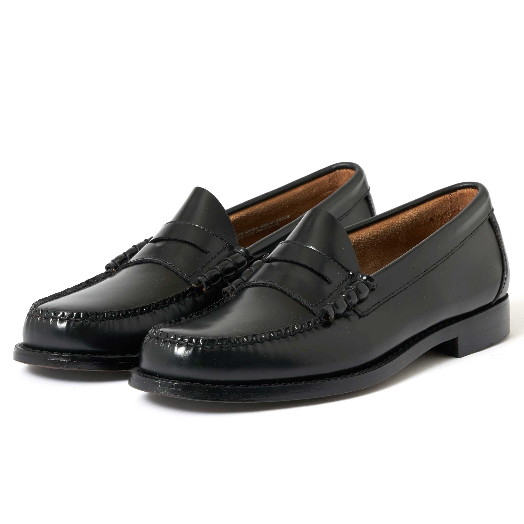 Bass Weejuns Larson Moc Penny Loafer | Black | US Stockists