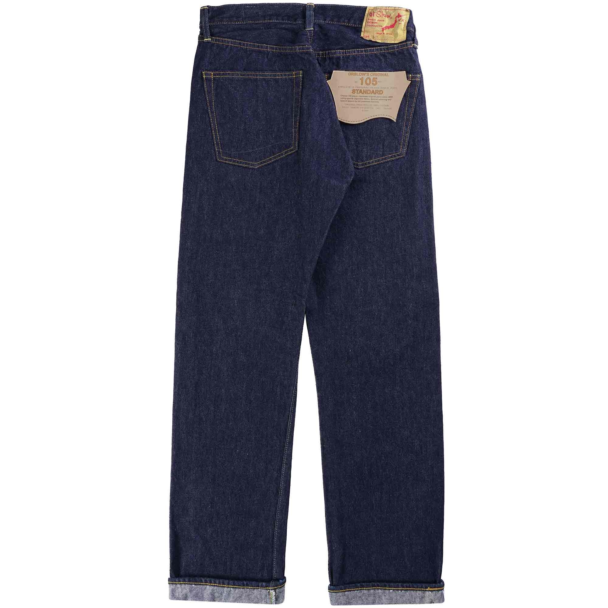 105 13.5oz Selvedge Denim - Standard Fit – Blue Owl Workshop